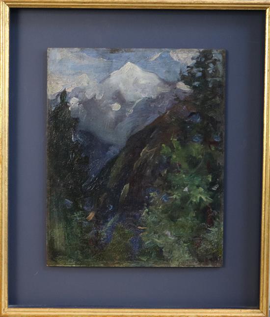 John da Costa (1876-1931) Alpine landscapes 12 x 10in.